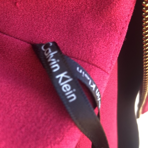 Beautiful Red CALVIN KLEIN Dress Size 14 - Picture 14 of 14